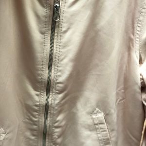 Forever 21 ivory bomber jacket